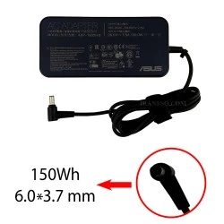 آداپتور لپ تاپ ایسوس 20V 7.5A Gimo Plus سوزن دار 6*3.7mm