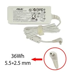آداپتور لپ تاپ ایسوس 12V 3A Gimo Plus سفید