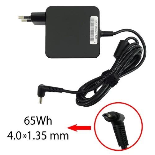 آداپتور لپ تاپ ایسوس 19V 3.42A مربعی زنبوکی سرفیش بزرگ 4*1.35mm