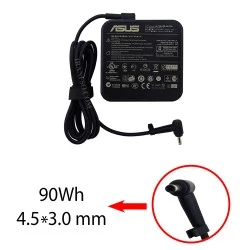 آداپتور لپ تاپ ایسوس 19V 4.7A Gimo Plus مربعی زنبوکی سوزن دار
