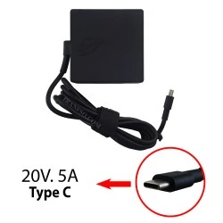آداپتور لپ تاپ ایسوس 5V 3A_9V 3A_15V 3A_20V 5A Type C مربعی