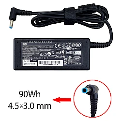 آداپتور لپ تاپ اچ پی 19.5V 3.3A سرفیش آبی