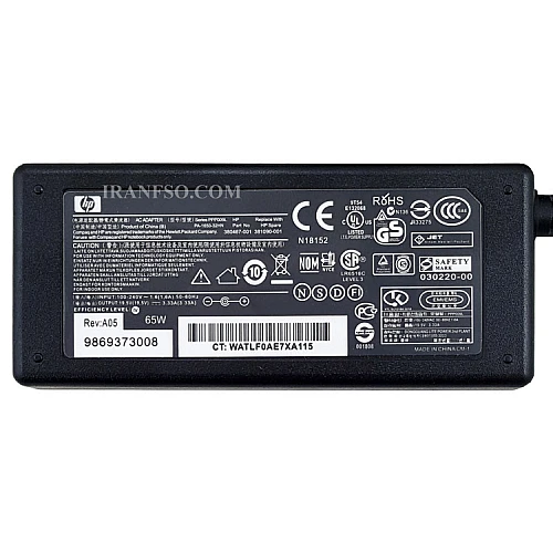 آداپتور لپ تاپ اچ پی 19.5V 3.3A سرفیش آبی