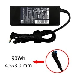 آداپتور لپ تاپ اچ پی 19.5V 4.62A سر فیش آبی