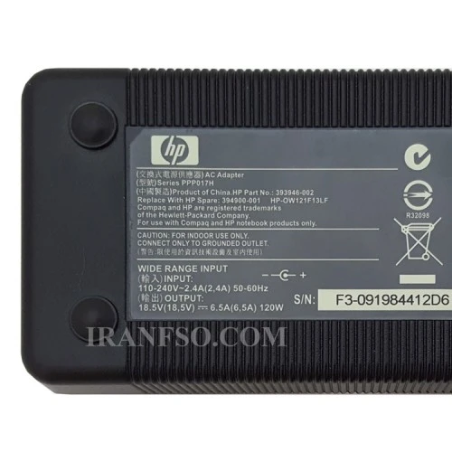 آداپتور لپ تاپ اچ پی 18.5V 6.5A سرنرمال