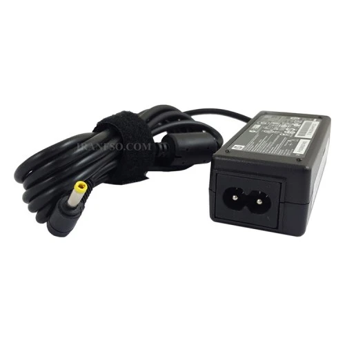 آداپتور لپ تاپ اچ پی 19.5V 2.05A سر زنبوکی-اورجینال کابل دوتایی