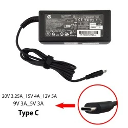 آداپتور تبلت-موبایل-لپ تاپ اچ پی 20V 3.25A_15V 4A_12V 5A_9V 3A_5V 3A Type C_Gimo Plus