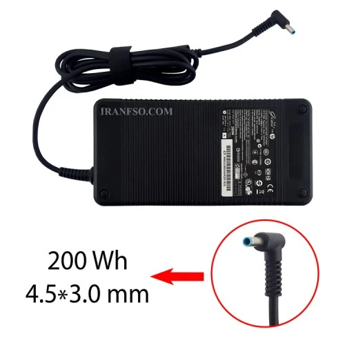 آداپتور لپ تاپ اچ پی 19.5V 10.3A Gimo Plus سرفیش آبی