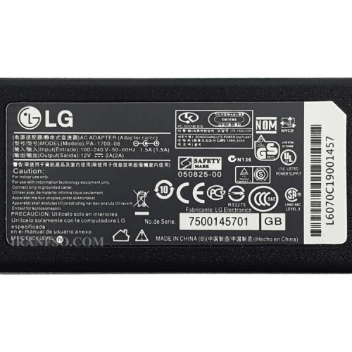 آداپتور ال سی دی ال جی 12V 2A