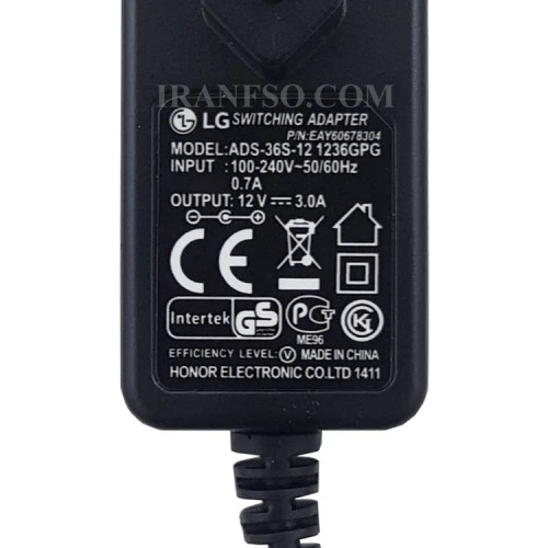آداپتور ال سی دی 12V 3A پریزی