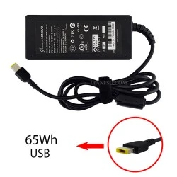 آداپتور لپ تاپ لنوو 20V 3.25A سر یو اس بی