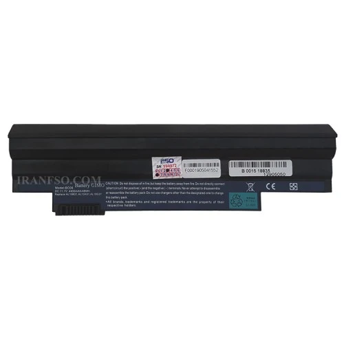 باتری لپ تاپ ایسر Aspire One D255-6Cell مشکی