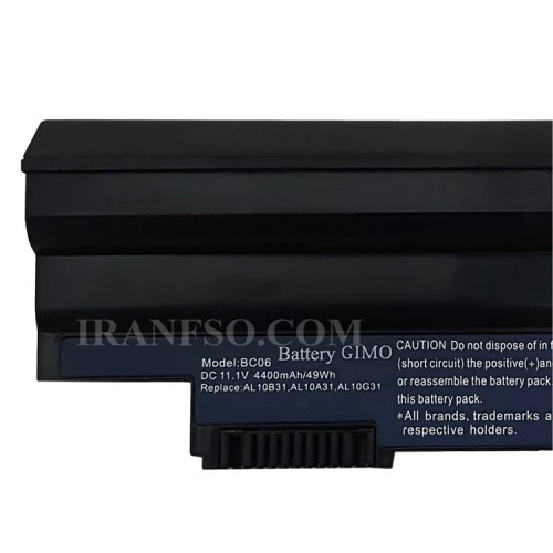 باتری لپ تاپ ایسر Aspire One D255-6Cell مشکی