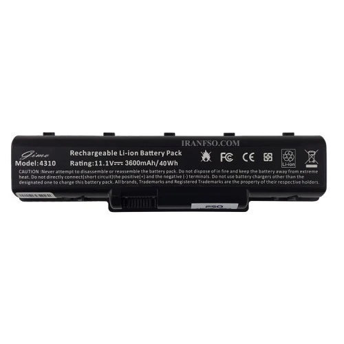 باتری لپ تاپ ایسر Aspire 5738-4710-4310-6Cell مشکی-40 وات ساعت