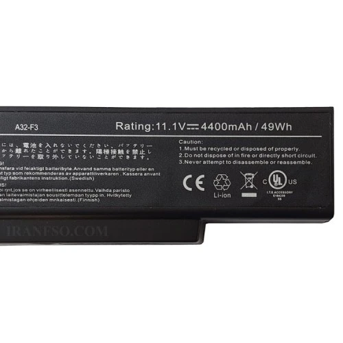 باتری لپ تاپ ایسوس A32-F3-Z96
