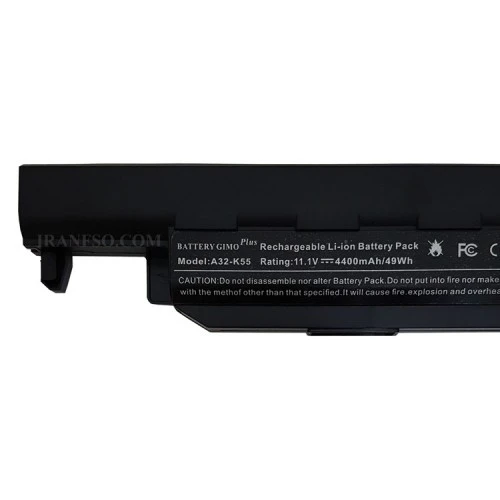 باتری لپ تاپ ایسوس K55-6Cell Gimo Plus مشکی-49 وات ساعت