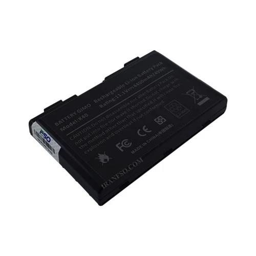 باتری لپ تاپ ایسوس K40-K50-F82 مشکی-49 وات ساعت
