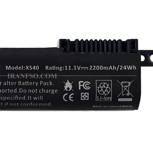 باتری لپ تاپ ایسوس X540-3Cell مشکی داخلی-24 وات ساعت