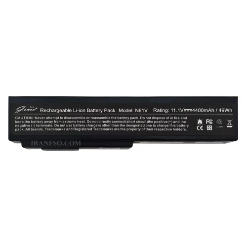 باتری لپ تاپ ایسوس A32-N61_M50-6Cell Gimo Plus مشکی-49 وات ساعت