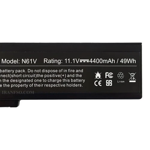 باتری لپ تاپ ایسوس A32-N61_M50-6Cell Gimo Plus مشکی-49 وات ساعت