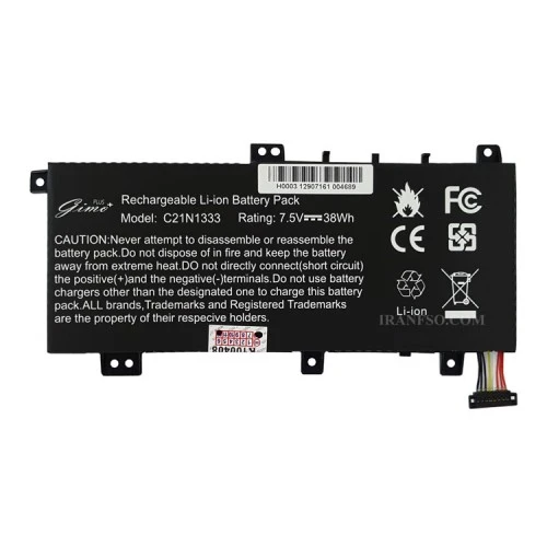 باتری لپ تاپ ایسوس TransFormer Book Flip TP550_C21N1333 Gimo Plus مشکی داخلی-38 وات ساعت