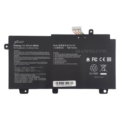 باتری لپ تاپ ایسوس TUF Gaming FX504-FX505GD_B31N1726 Type A_Gimo Plus مشکی داخلی-46 وات ساعت