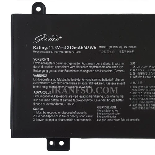 باتری لپ تاپ ایسوس TUF Gaming FX707_ROG G513QC_C41N2010_Gimo Plus مشکی داخلی-48 وات ساعت