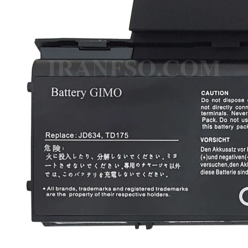 باتری لپ تاپ دل Latitude D620-D630-9Cell