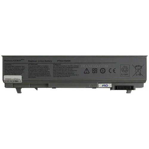 باتری لپ تاپ دل Latitude E6400-E6410_6Cell Gimo plus نقره ای-49 وات ساعت
