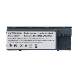 باتری لپ تاپ دل Latitude D620-D630-6Cell نقره ای-49 وات ساعت