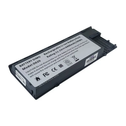 باتری لپ تاپ دل Latitude D620-D630-6Cell نقره ای-49 وات ساعت