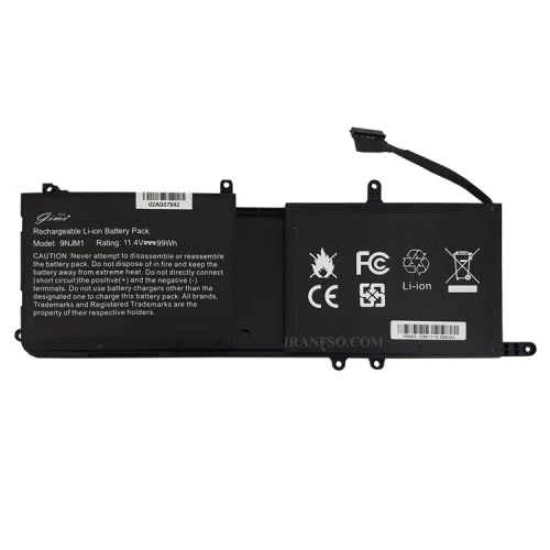 باتری لپ تاپ دل Alienware 15-R3_9NJM1 Gimo Plus مشکی داخلی-99 وات ساعت