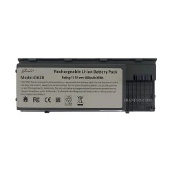 باتری لپ تاپ دل Latitude D620-D630-6Cell Gimo Plus نقره ای-45 وات ساعت