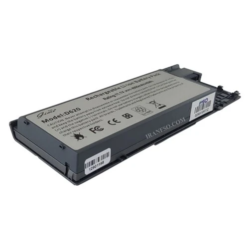 باتری لپ تاپ دل Latitude D620-D630-6Cell Gimo Plus نقره ای-45 وات ساعت