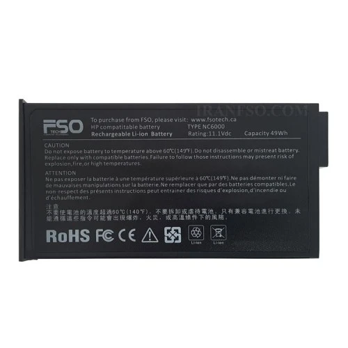 باتری لپ تاپ اچ پی Compaq NC6000-6Cell