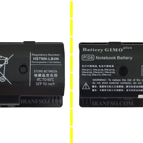 باتری لپ تاپ اچ پی ENVY 15_PI06-6Cell Gimo Plus مشکی-49 وات ساعت