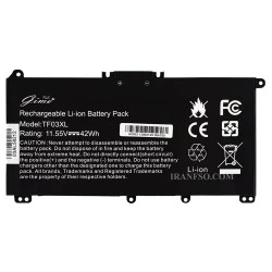 باتری لپ تاپ اچ پی Pavilion 14-CD_15-CD_HT03XL-TF03XL Gimo Plus مشکی-داخلی