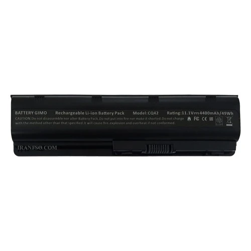 باتری لپ تاپ اچ پی Pavilion DM4-G62-G6_Compaq CQ42_6Cell مشکی-4400 میلی آمپر ساعت