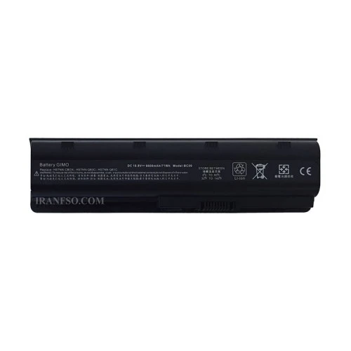 باتری لپ تاپ اچ پی Pavilion DM4-G62-G6_Compaq CQ42_9Cell Gimo مشکی-6600 میلی آمپر ساعت