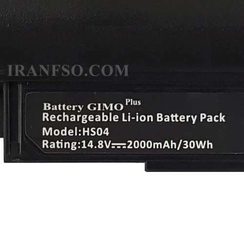 باتری لپ تاپ اچ پی ProoBook 240-G4-4Cell_HS04 Gimo Plus مشکی-30 وات ساعت