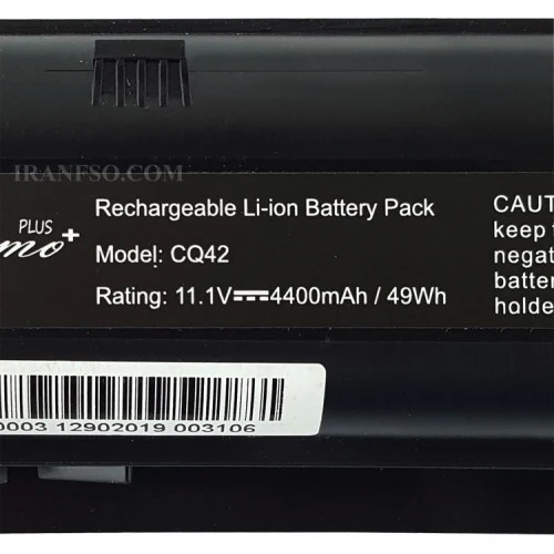 باتری لپ تاپ اچ پی Pavilion DM4-G62-G6_Compaq CQ42-6Cell Gimo Plus مشکی-4400 میلی آمپر ساعت