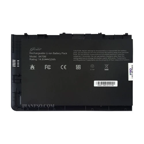 باتری لپ تاپ اچ پی EliteBook Folio 9470_I10C Gimo Plus مشکی-52 وات ساعت