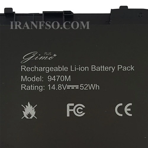 باتری لپ تاپ اچ پی EliteBook Folio 9470_I10C Gimo Plus مشکی-52 وات ساعت