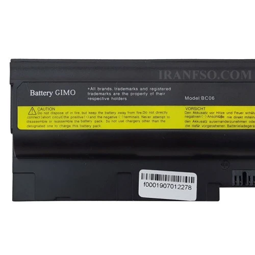 باتری لپ تاپ لنوو Thinkpad T60-R60-Z60M-Z61M
