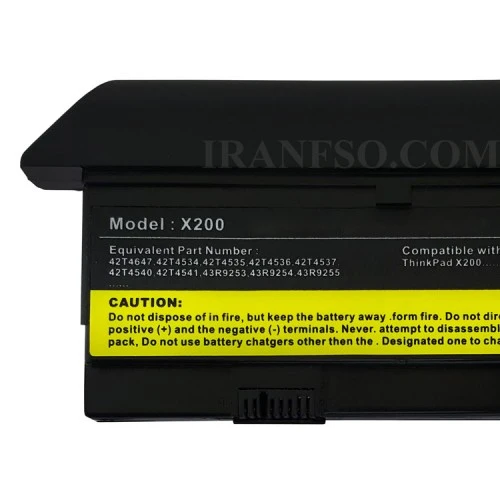 باتری لپ تاپ لنوو ThinkPad X200-9Cell