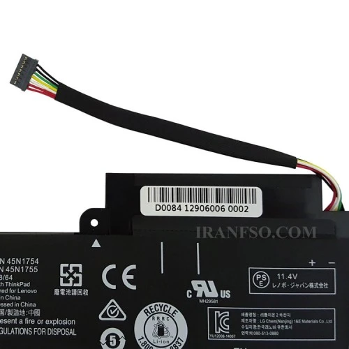 باتری لپ تاپ لنوو ThinkPad E460 مشکی-داخلی-اورجینال