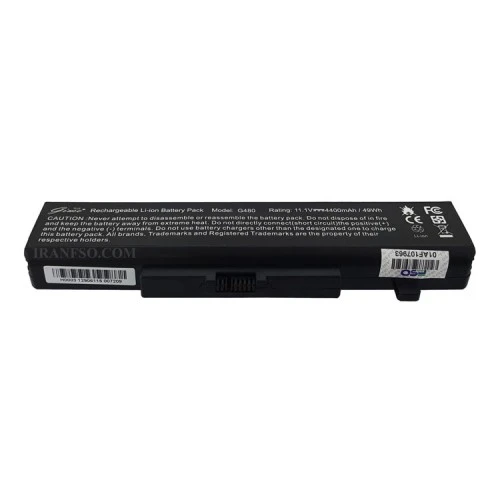 باتری لپ تاپ لنوو IdeaPad G580-G500-6Cell Gimo Plus مشکی-49 وات ساعت