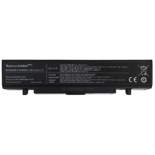 باتری لپ تاپ سامسونگ R468-R528-R580 Gimo Plus مشکی