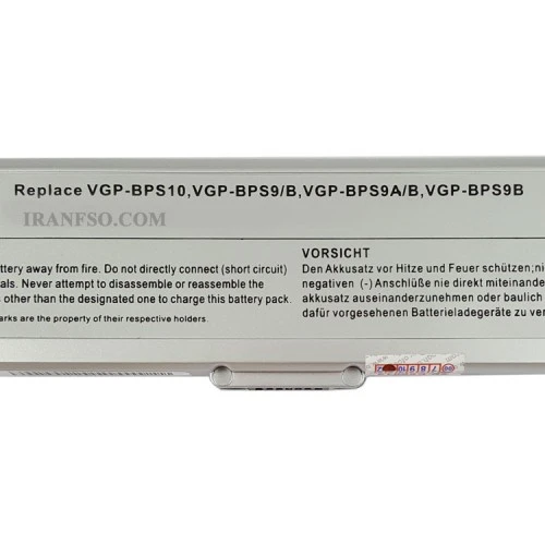 باتری لپ تاپ سونی BPS9-6Cell نقره ای