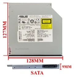 درایو لپ تاپ دی وی دی رایتر ایسوس Sata Superslim E1 9mm